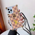 LV leather phone case with card for iphone 12 pro max 11 pro max xs max 7 8