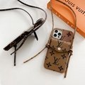 New LV phone case with card bag belt for iphone 12 pro max 11pro max xs max xr 7