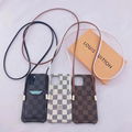 Louis Vuitton phone case with card holder and belt for iphone 13 pro max 12 pro 