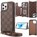 Louis Vuitton LV phone case with card bag holder for all iphone case iphone 13 p