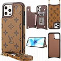 Louis Vuitton LV phone case with card bag holder for all iphone case iphone 13 p