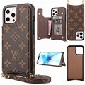 Louis Vuitton LV phone case with card bag holder for all iphone case iphone 13 p
