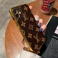 Louis Vuitton LV electroplate phone case Gold phone case for iphone 13 pro max 1