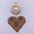 Louis Vuitton LV heart shaped Key chain Fashionable accessories