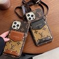Hotting sale lv leather case with card bag case for iphone 13 pro max 12 pro max