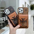 New lv leather case with card bag case for iphone 13 pro max 12 pro max 11 pro x