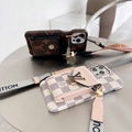 New lv leather case with card bag belt for iphone 13 pro max 12 pro max 11 pro x