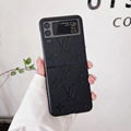 New hotting sale LV leather case for samsung Z flip 2 Z flip 3 Z flod 1 Z flod 2