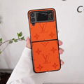 New hotting sale LV leather case for samsung Z flip 2 Z flip 3 Z flod 1 Z flod 2