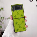 New hotting sale LV leather case for samsung Z flip 2 Z flip 3 Z flod 1 Z flod 2