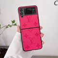 New hotting sale LV leather case for samsung Z flip 2 Z flip 3 Z flod 1 Z flod 2