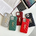New design YSL leather phone case with new logo for iphone 13 pro max 13 pro 12 