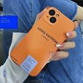 New orange LV leather case for iphone 13 pro max 12 pro max 11 pro xs max
