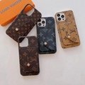 New     eather phone case have wallet for iphone series  4