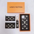 LV suit LV leather phone case Key chaint LV card bag 3 in 1 