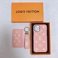 LV suit LV leather phone case Key chaint LV card bag 3 in 1 