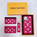 LV suit LV leather phone case Key chaint LV card bag 3 in 1 