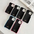 Colourful LV leather case with bracelet for iphone & samsung series