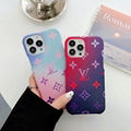 Gradient lv phone case for iphone 13 pro max 12 pro max 11 pro max xs max xr 8p