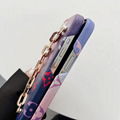 Gradient lv chain phone case for iphone 13 pro max 12 pro max 11 pro max x xr 7 