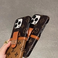     eather phone case with card bag and LOGO for all iphone model 6