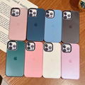 With Apple Logo leather phone case for