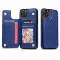 Leather phone case with card bag and wallet for iphone samsung phone case 7