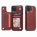 Leather phone case with card bag and wallet for iphone samsung phone case