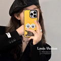 Beautiful Superior sense Minions with card bag LV phone case