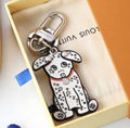 Wholesale new heart LV  Key chain Fashionable Key Chain best gift key holder