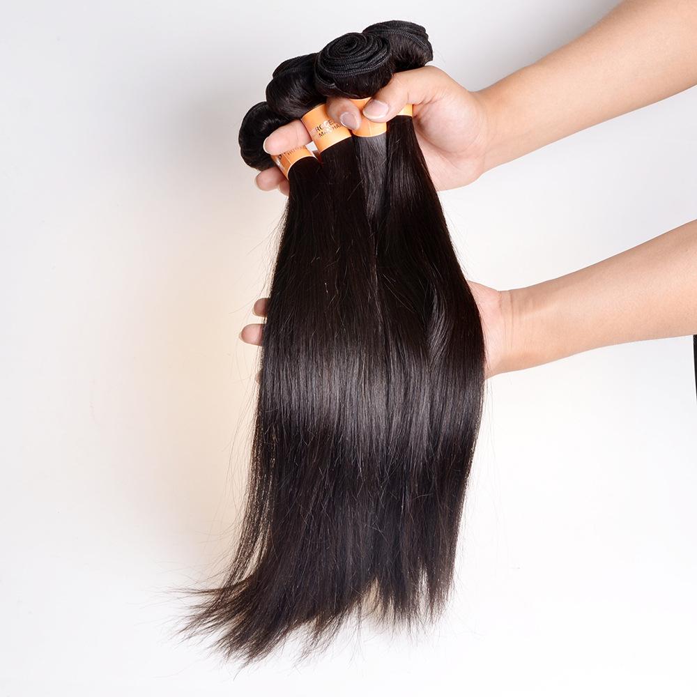 10A human hair straight Brazilian Straight Indian Virgin Straight  peruvian hair 2