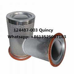 Oil Gas Separation Filter 124487-003 for Quincy Screw Air Compressor 