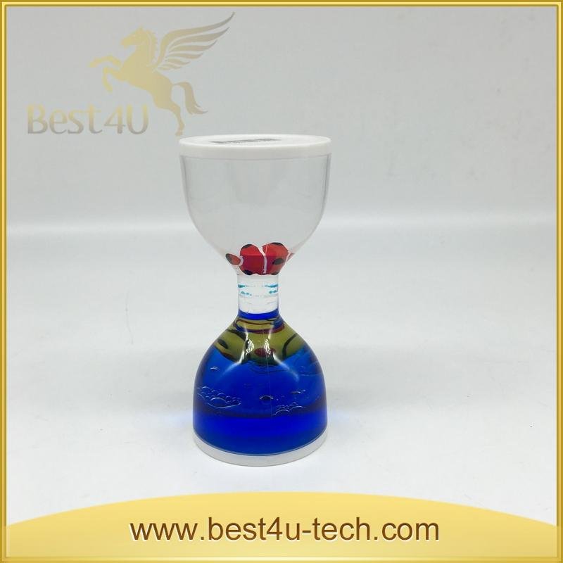 Home Decor Plastic Acrylic Sand Liquid Timer Hourglasses 2