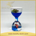 Home Decor Plastic Acrylic Sand Liquid Timer Hourglasses