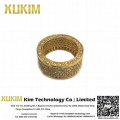 Xukim CZR006 Gold Ring Design for Male and Female