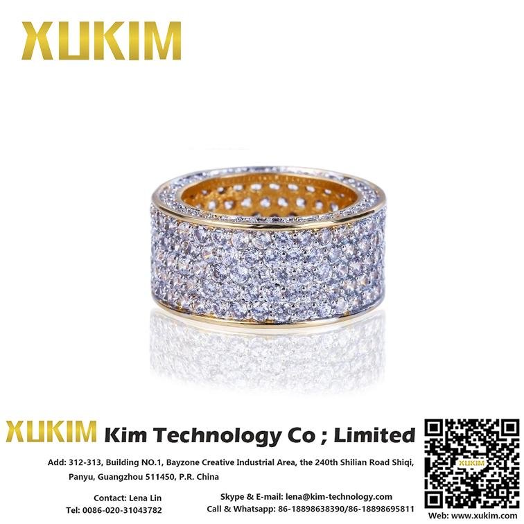 Xukim CZR006 Sliver Ring Design for Male and Female