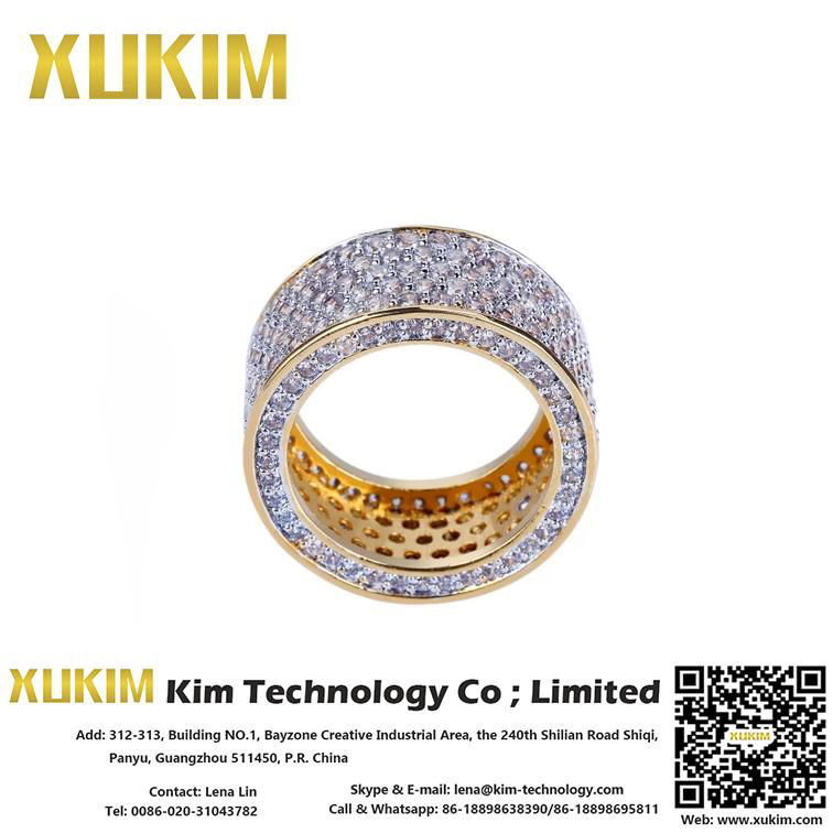 Xukim CZR006 Sliver Ring Design for Male and Female 2