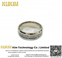 Xukim SSR007 Stainless Steel Custom Promise Rings