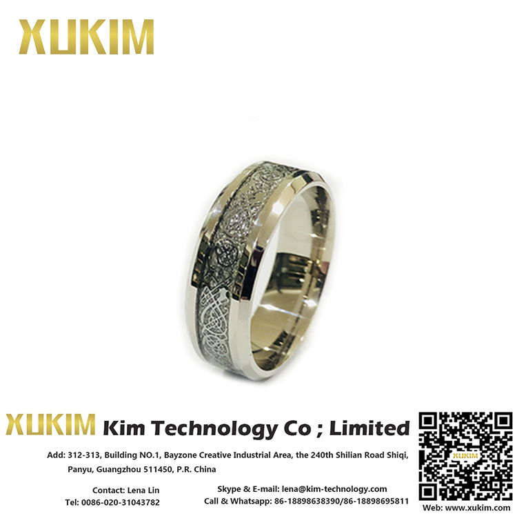 Xukim SSR007 Stainless Steel Custom Promise Rings 3