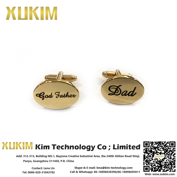 Xukim KCL087 Customized Longmire Mens Cufflinks 2