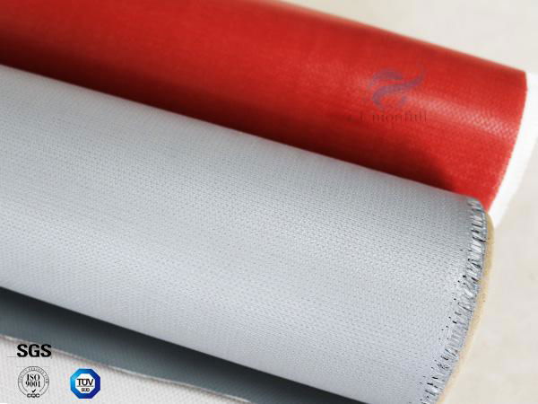 Waterproof 40/40g Silicone Coated Fiberglass Fabric High temperature resistance 3