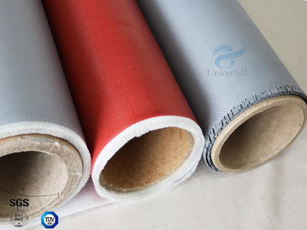 Waterproof 40/40g Silicone Coated Fiberglass Fabric High temperature resistance 4