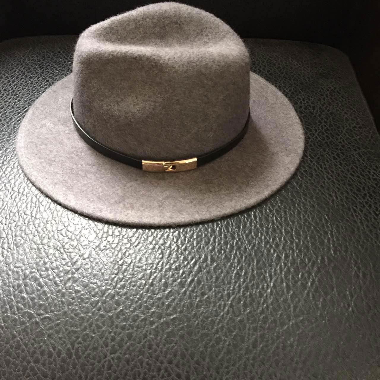 100% Wool Woven Fashion Lady Felt Hat Cowboy Fedora Floppy Bowler Hat Caps 5
