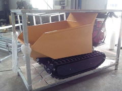 China cheap 500kg load mini dumper 6.5hp crawler machine with CE