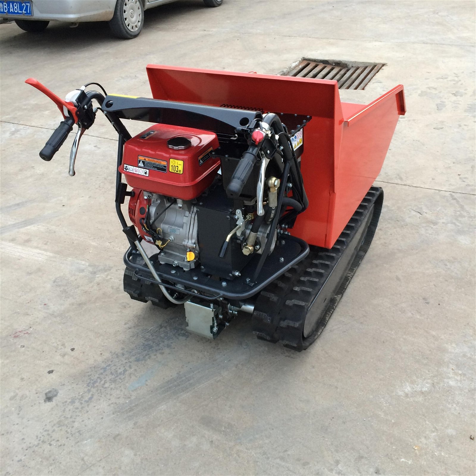 2018 lifting machine load 500kg 10.0HP mini Dumper crawler with CE from China