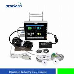 Ultraslim Portable Patient Monitor with 8 Inch Screen and Six Parameters