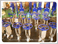 WAFER OR FULLY L   ED KNIFE GATE VALVE