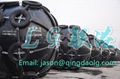 Pneumatic rubber fender for boats and