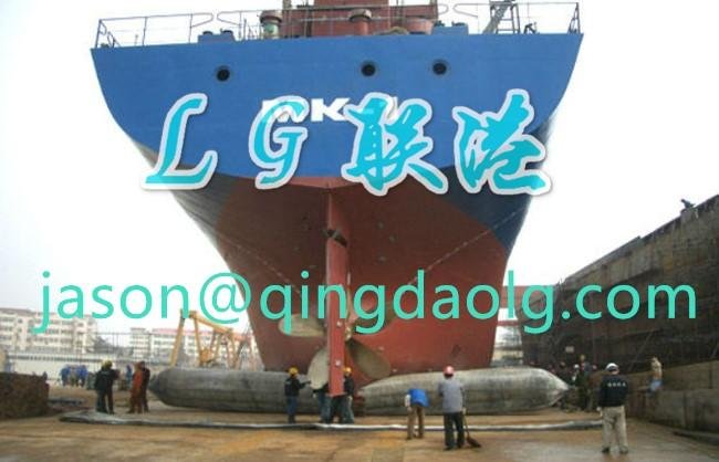 Customized marine rubber airbag for salvage 