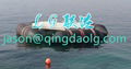 Ship launching marine rubber airbag with